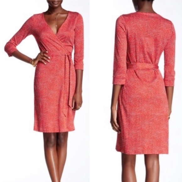 Diane Von Furstenberg Dresses & Skirts - Diane Von Furstenberg New Julian 2 Silk Wrap Dress Red Hearts Size 6